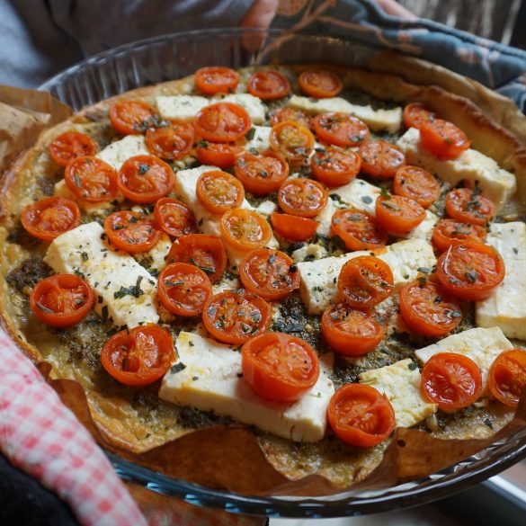 tarte-pesto-feta